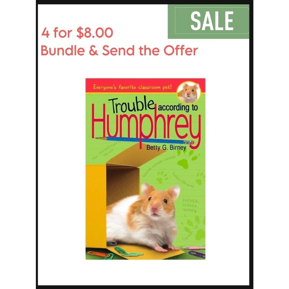 Trouble According To Humphrey Book Kids Youth Summer Read Funny